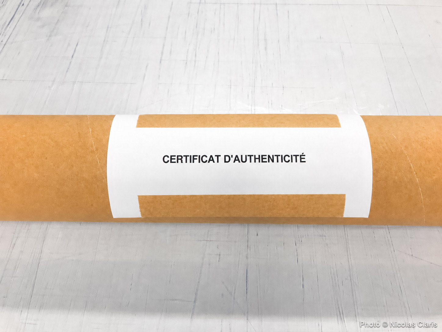 Emballage des tirages d'art de Nicolas Claris — étape 8